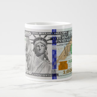 One Million Dollar Bill Large Coffee Mug