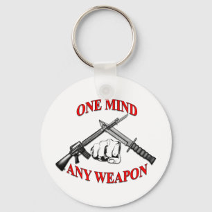 One Mind Any Weapon MCMAP Key Ring