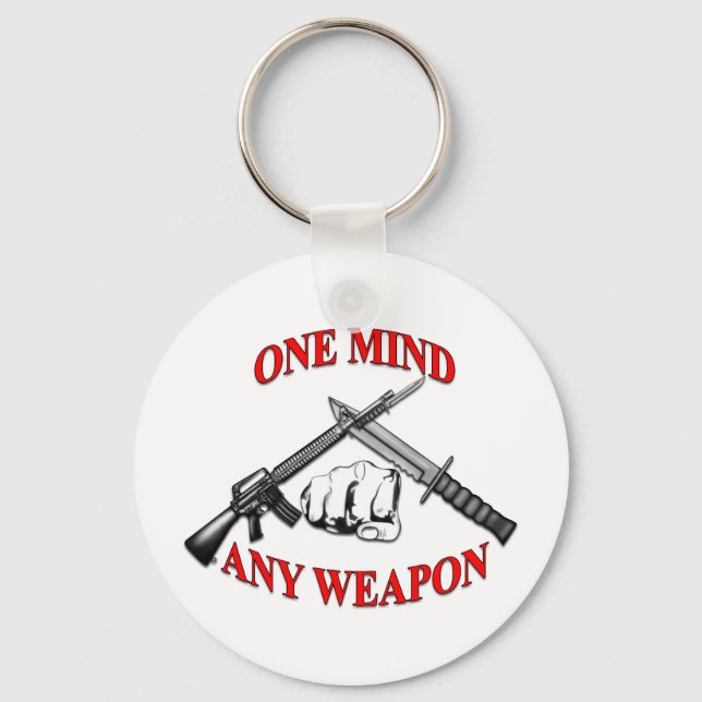 One Mind Any Weapon MCMAP Key Ring (Front)