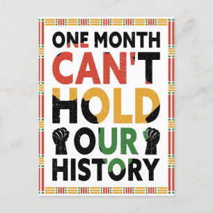 One Month Can't Hold Our History Notebook Holiday Postcard