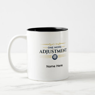 One More Adjustment | Personalised Accountant Gift Two-Tone Coffee Mug