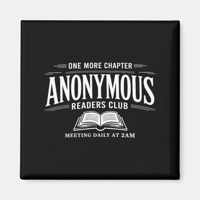 One more chapter anonymous readers club book lover magnet (Front)
