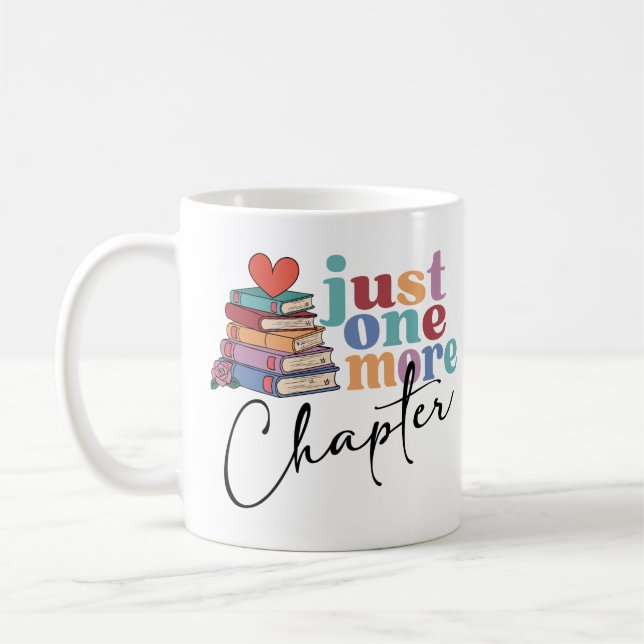 One More Chapter Book Lover  Coffee Mug (Left)