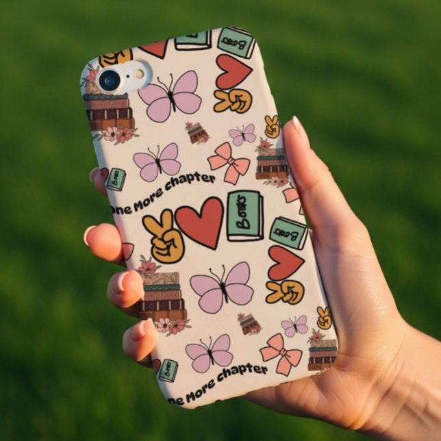 One More Chapter Book Lover Pattern Phone Case (Creator Uploaded)