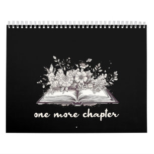 One More Chapter Book With Flowers  Calendar