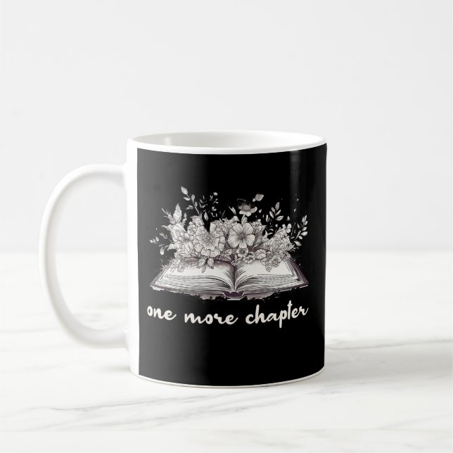 One More Chapter Book With Flowers  Coffee Mug (Left)