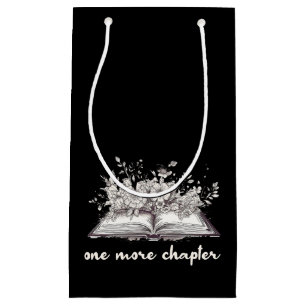 One More Chapter Book With Flowers Small Gift Bag