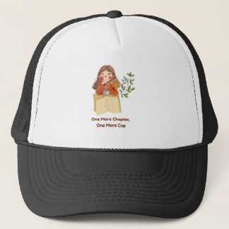 One More Chapter, One More Cup | Cosy Book Lover  Trucker Hat
