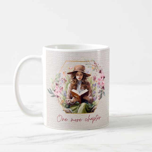 One More Chapter Textured Background Coffee Mug (Left)