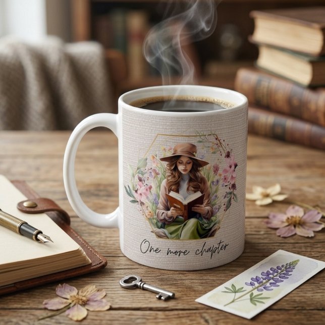 One More Chapter Textured Background Coffee Mug (Creator Uploaded)