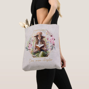 One More Chapter Textured Background Tote Bag