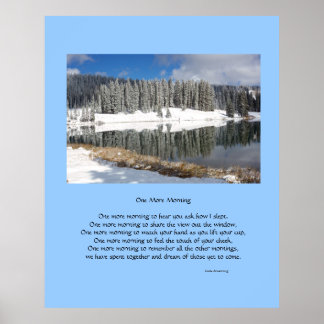 One More Morning Romantic Poetry Poster