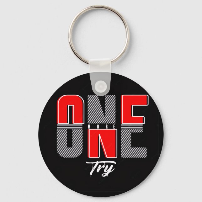 One More Try Key Ring (Front)