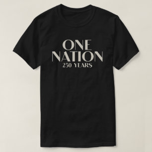 One Nation 250 Years Patriotic T-Shirt