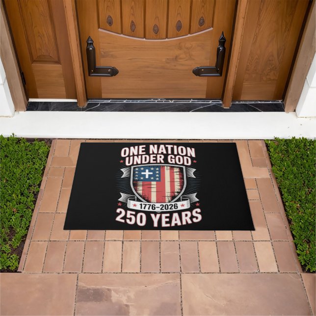 One Nation Under God 1776 2026 Doormat (Outdoor)