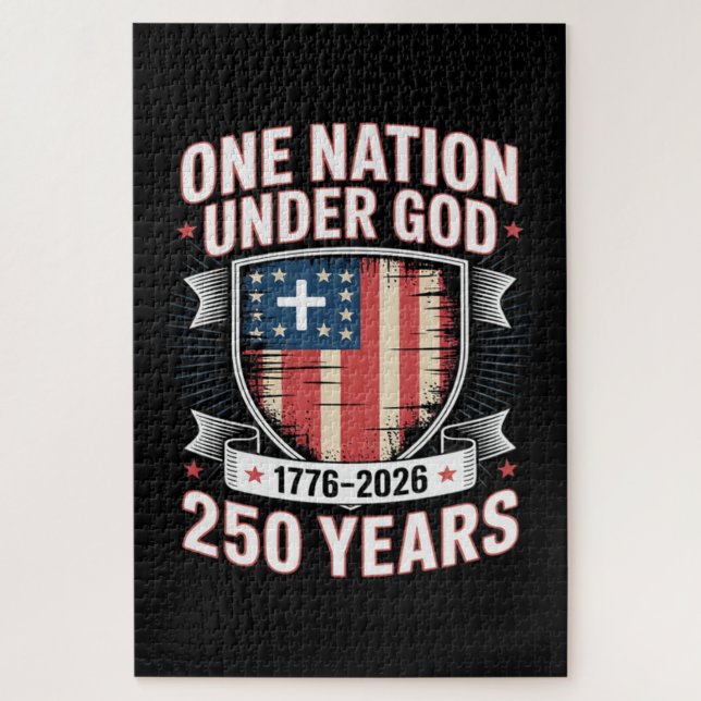One Nation Under God 1776 2026 Jigsaw Puzzle (Vertical)