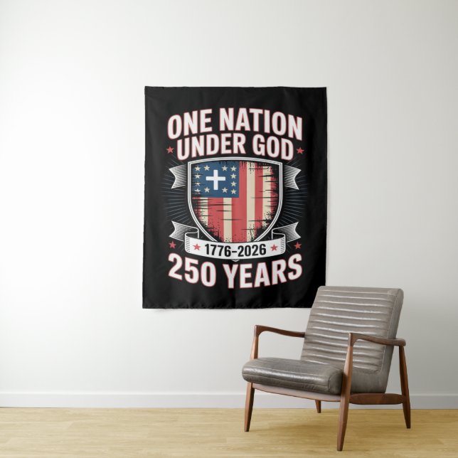 One Nation Under God 1776 2026 Tapestry (In Situ)