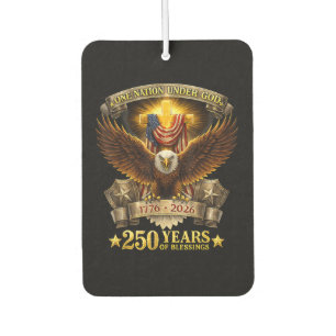 One Nation Under God 250 Years Blessings Car Air Freshener