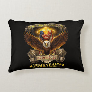 One Nation Under God 250 Years Blessings Decorative Cushion