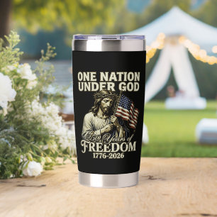 One Nation Under God 250 Years Blessings Insulated Tumbler