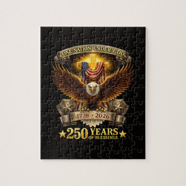 One Nation Under God 250 Years Blessings  Jigsaw Puzzle (Vertical)