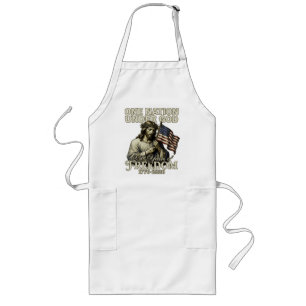 One Nation Under God 250 Years Blessings Long Apron