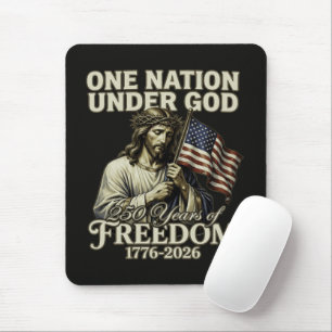 One Nation Under God 250 Years Blessings Mouse Pad