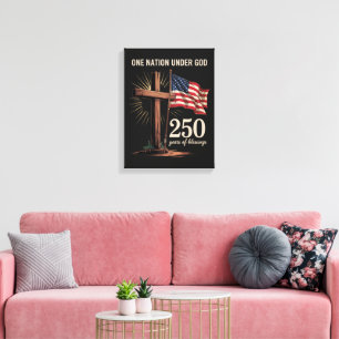 One Nation Under God 250 Years Canvas Print