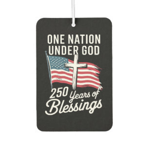 One Nation Under God 250 Years Car Air Freshener