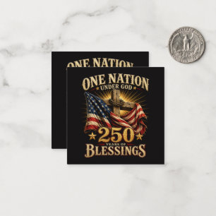 One Nation Under God 250 Years Card