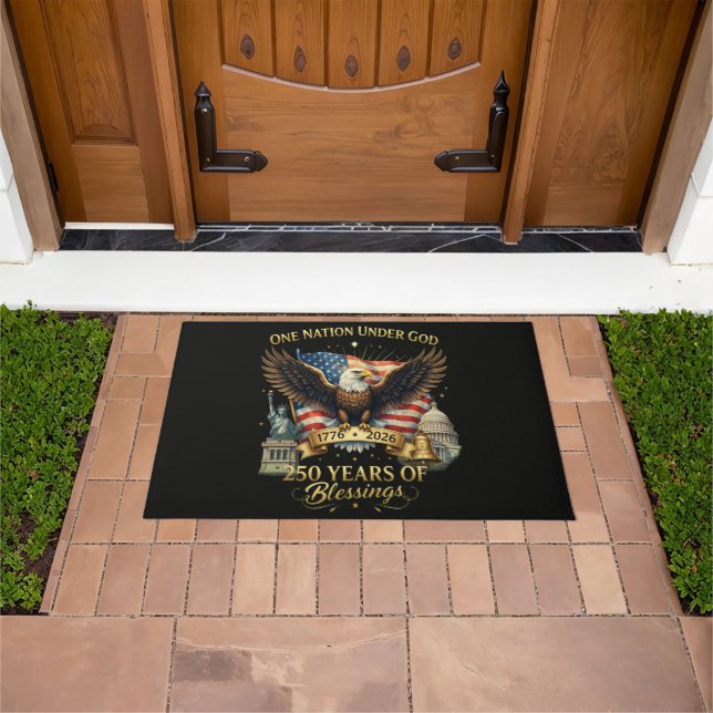 One Nation Under God 250 Years Doormat (Outdoor)