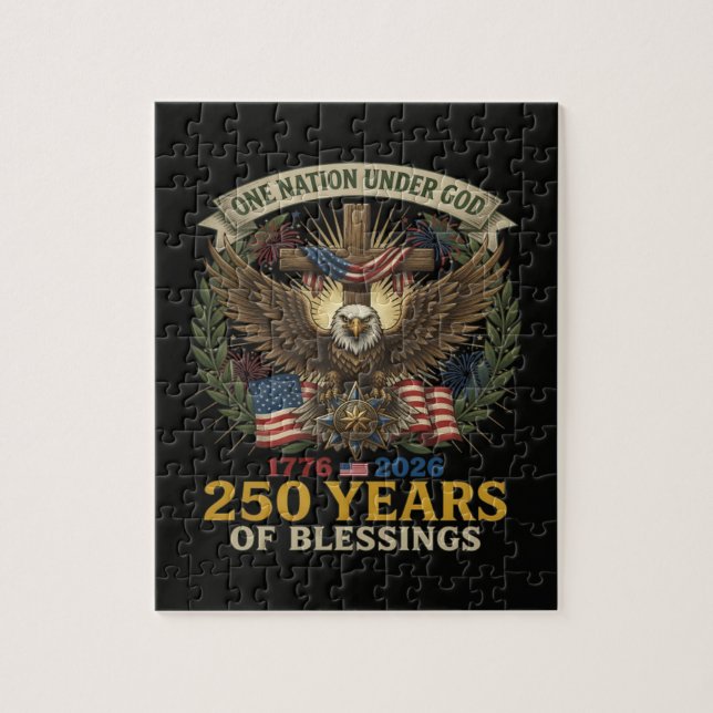 One Nation Under God 250 Years Jigsaw Puzzle (Vertical)