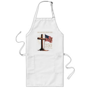 One Nation Under God 250 Years Long Apron