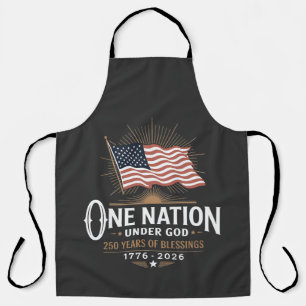 One Nation Under God 250 Years of Blessings Apron