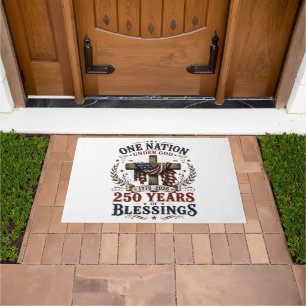 One Nation Under God 250 Years Of Blessings Doormat
