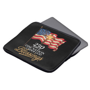 One Nation Under God 250 Years of Blessings Laptop Sleeve