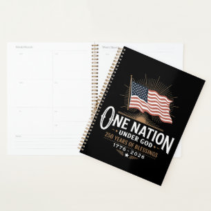 One Nation Under God 250 Years of Blessings Planner
