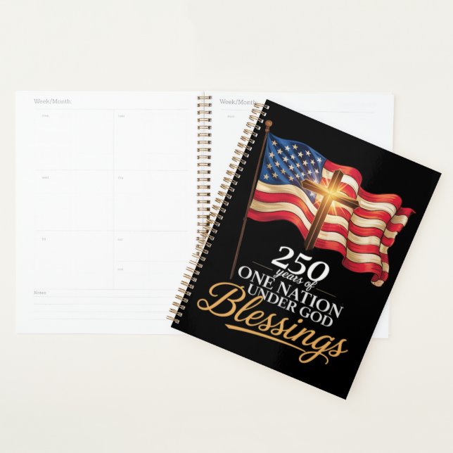 One Nation Under God 250 Years of Blessings Planner (Display)