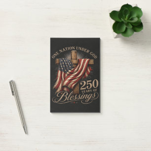 One Nation Under God 250 Years Post-it Notes
