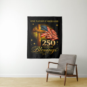 One Nation Under God 250 Years Tapestry