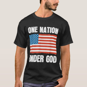 One Nation Under God American Flag Patriotic Chris T-Shirt