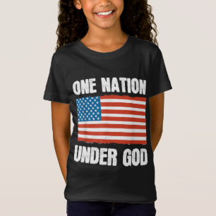 One Nation Under God American Flag Patriotic Chris T-Shirt