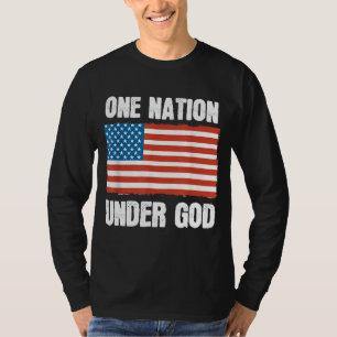One Nation Under God American Flag Patriotic Chris T-Shirt