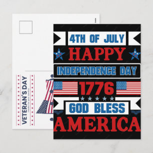 One Nation Under God: Celebrating 250 Blessed Year Holiday Postcard