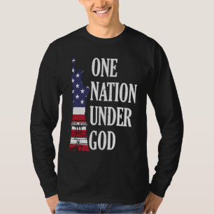 One Nation Under God Patriotic American T-Shirt