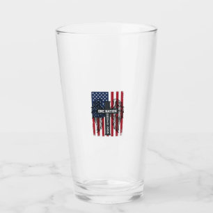 One Nation Under God Patriotic Cross Wings Shirt_1 Glass