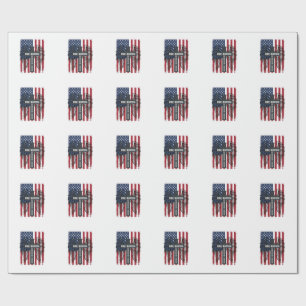 One Nation Under God Patriotic Cross Wings Shirt_1 Wrapping Paper