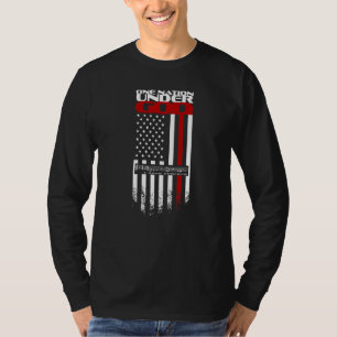 One Nation Under God - US Flag National Anthem Day T-Shirt