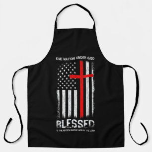 One Nation under God USA Patriot Veteran Apron