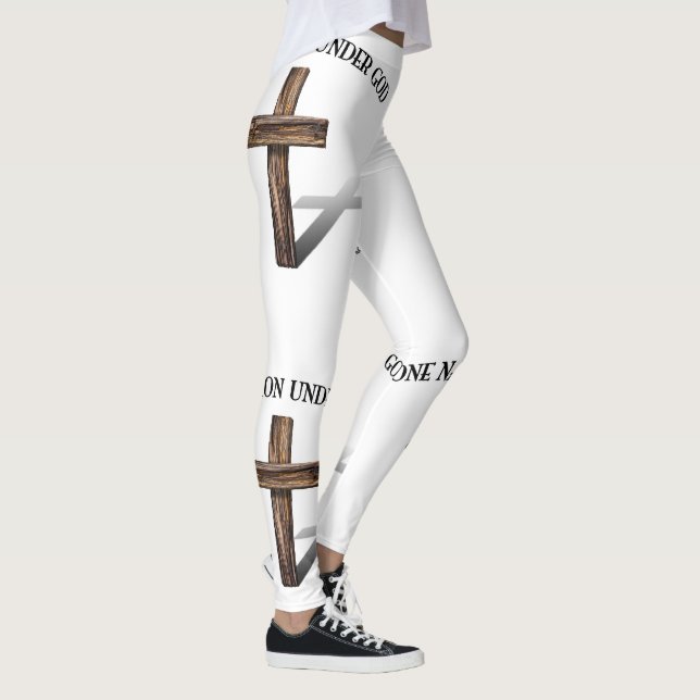 One Nation Under God With Cross Leggings (Right)